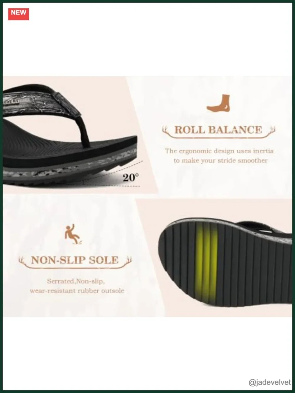Platform Flip Flops with Arch Support - Comfortable Wedge Sandals - Boho Dressy
